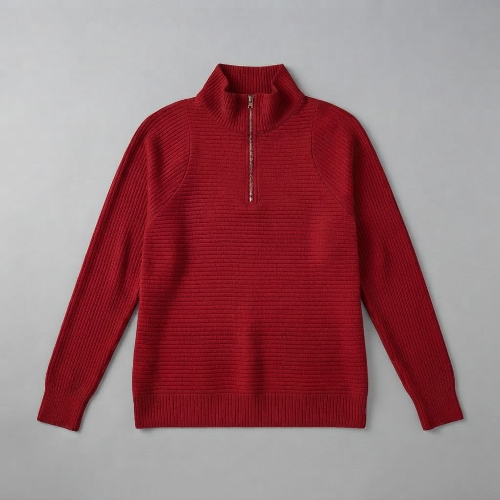 Antonia | Women's Ribbed Sweater Half-Zip