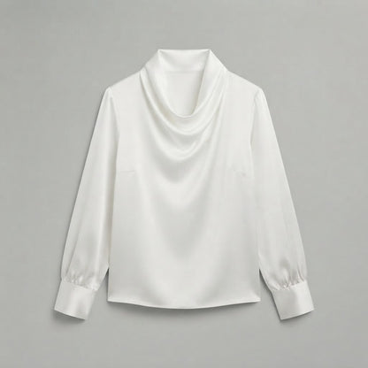 Cowl Neck Blouse | Women's Long Sleeve Tops