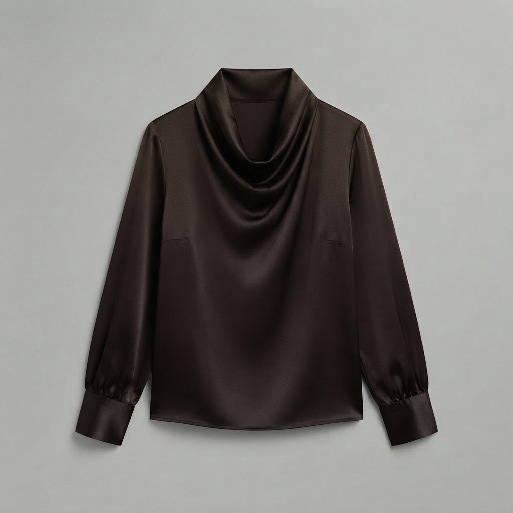 Cowl Neck Blouse | Women's Long Sleeve Tops