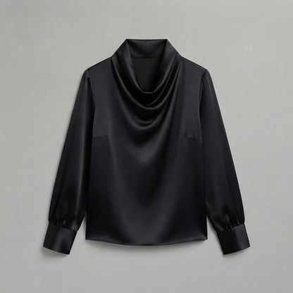 Cowl Neck Blouse | Women's Long Sleeve Tops