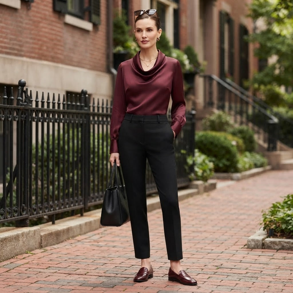 Cowl Neck Blouse | Women's Long Sleeve Tops