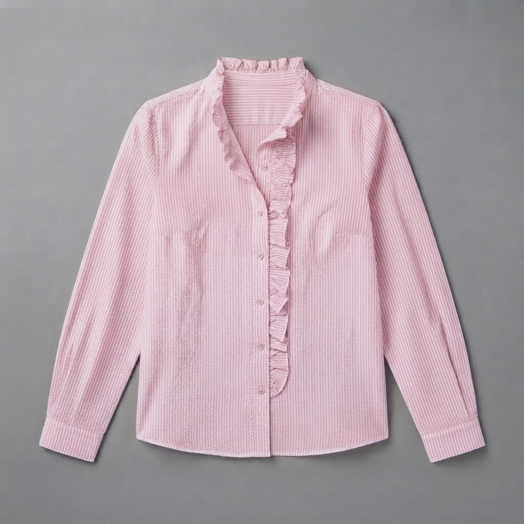 Ruffle Long Sleeve Blouse | Women's Blouse