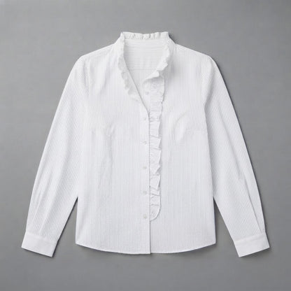 Ruffle Long Sleeve Blouse | Women's Blouse