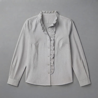 Ruffle Long Sleeve Blouse | Women's Blouse