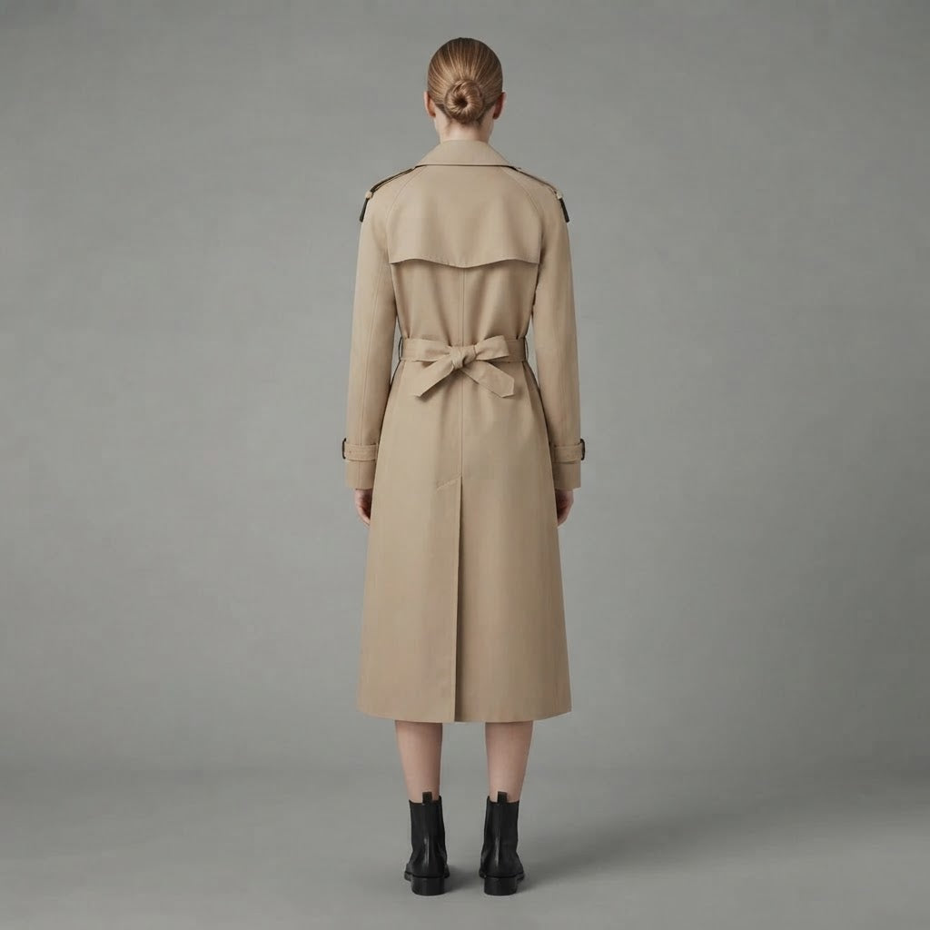 Trench Coat Women | Long Double-Breasted Stylish Outerwear