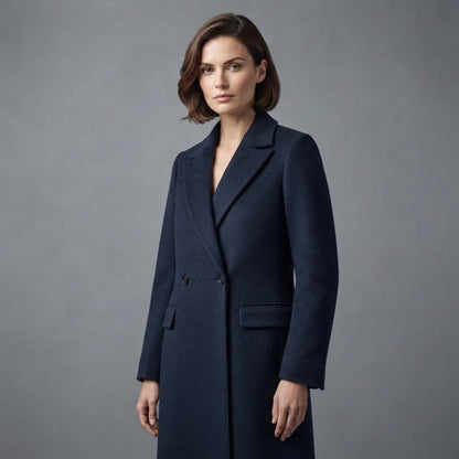 Women's Blend Coat | Long Coat for Elegance